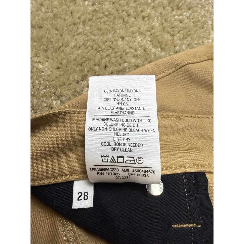 Hudson Women's High Waist Straight Leg Ankle Pant Tan Size 26 Inseam 26.5 A454 - Picture 6 of 13